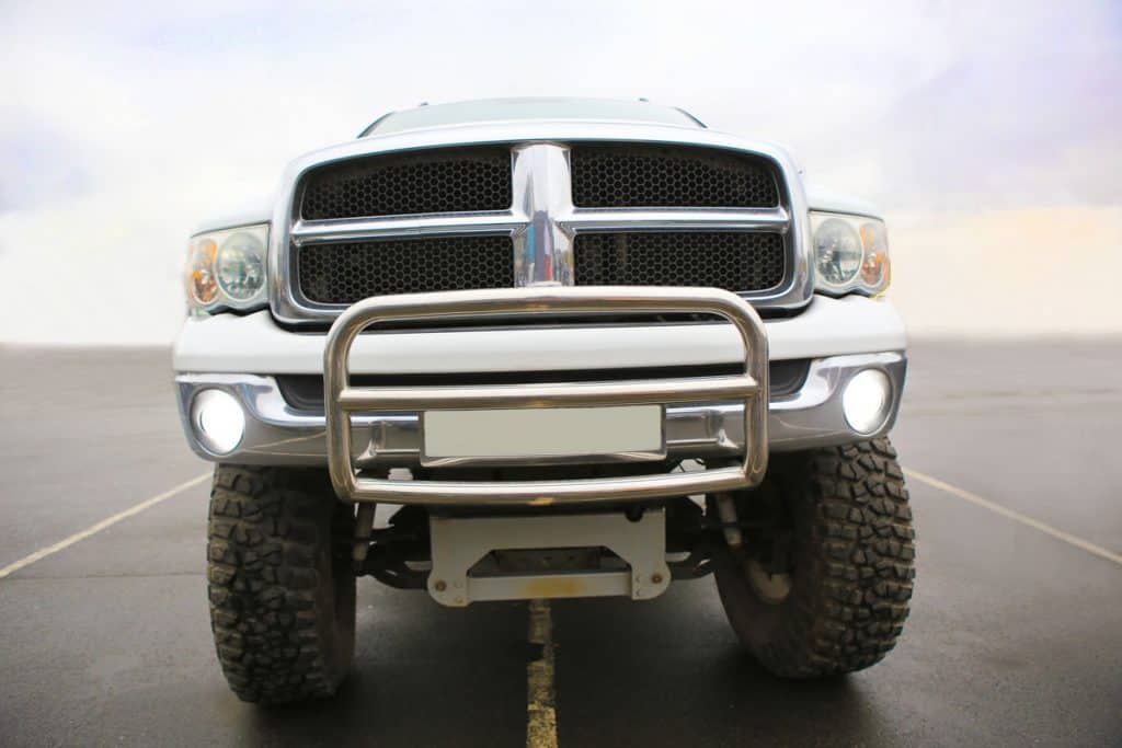A Ram 3500 with a grille guard