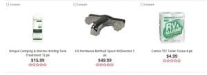 Ace Hardware's website product page for RV Parts