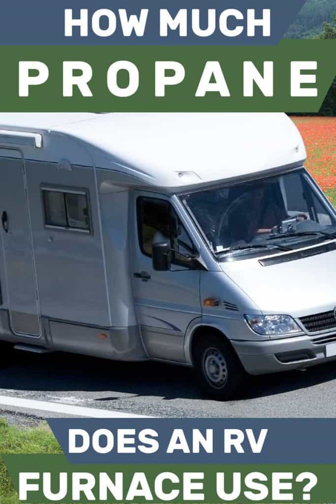 Side close up view of a white RV, How Much Propane Does an RV Furnace Use?