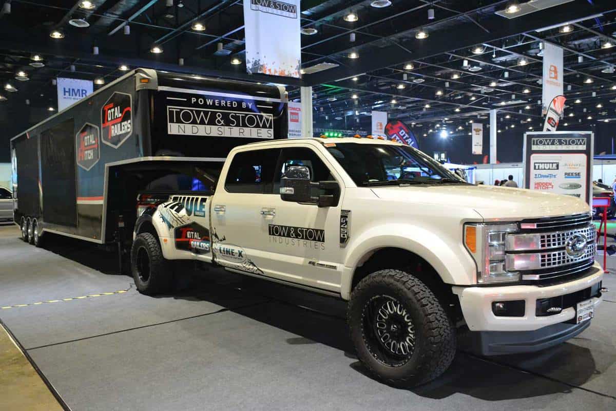 Ford F450 pick up super duty at Bumper to Bumper Prime car show, 6 Types of Ford trucks [The Ultimate Guide to Ford Pickups]