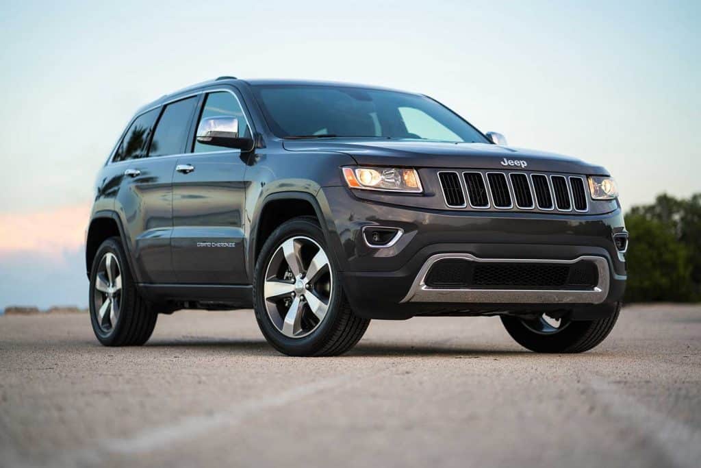 Jeep Grand Cherokee parked along the road