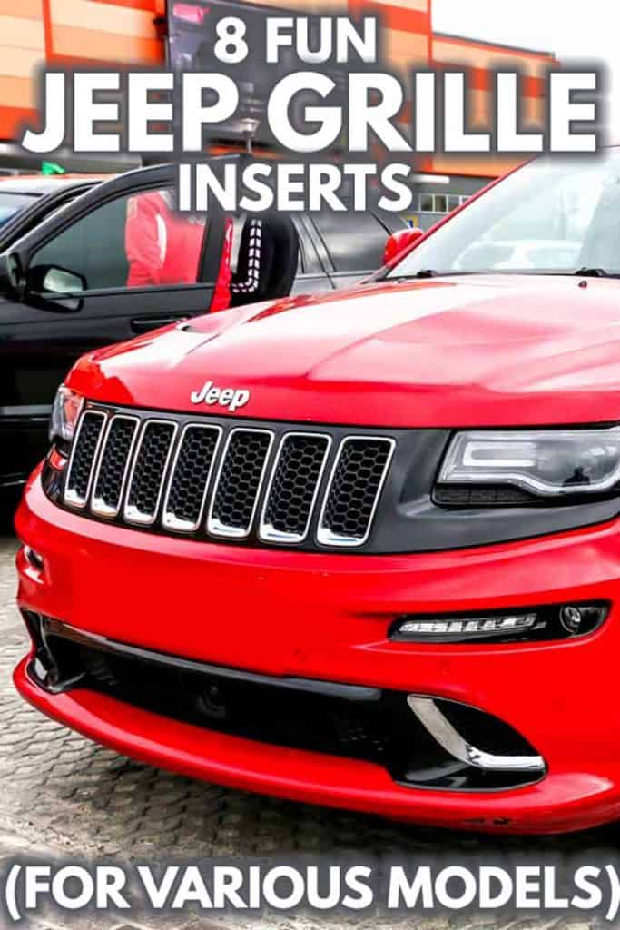 JeCar Grille Inserts ABS Grill Cover Trim Kit for 2019 Jeep Cherokee KL Red 