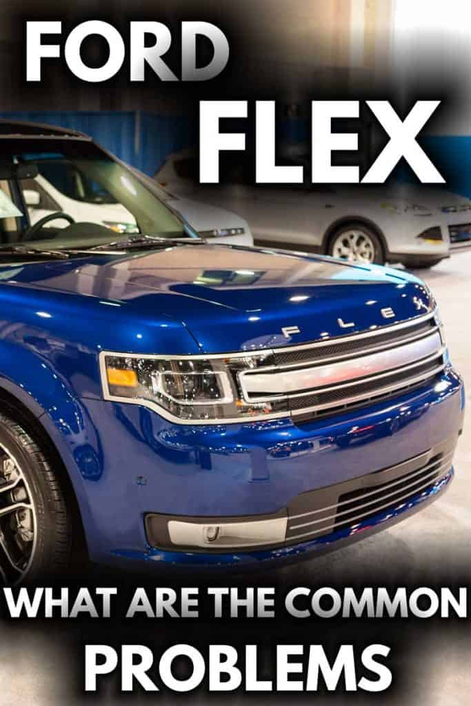 A blue Ford Flex parked on a car dealership, Ford Flex: What Are the Common Problems?