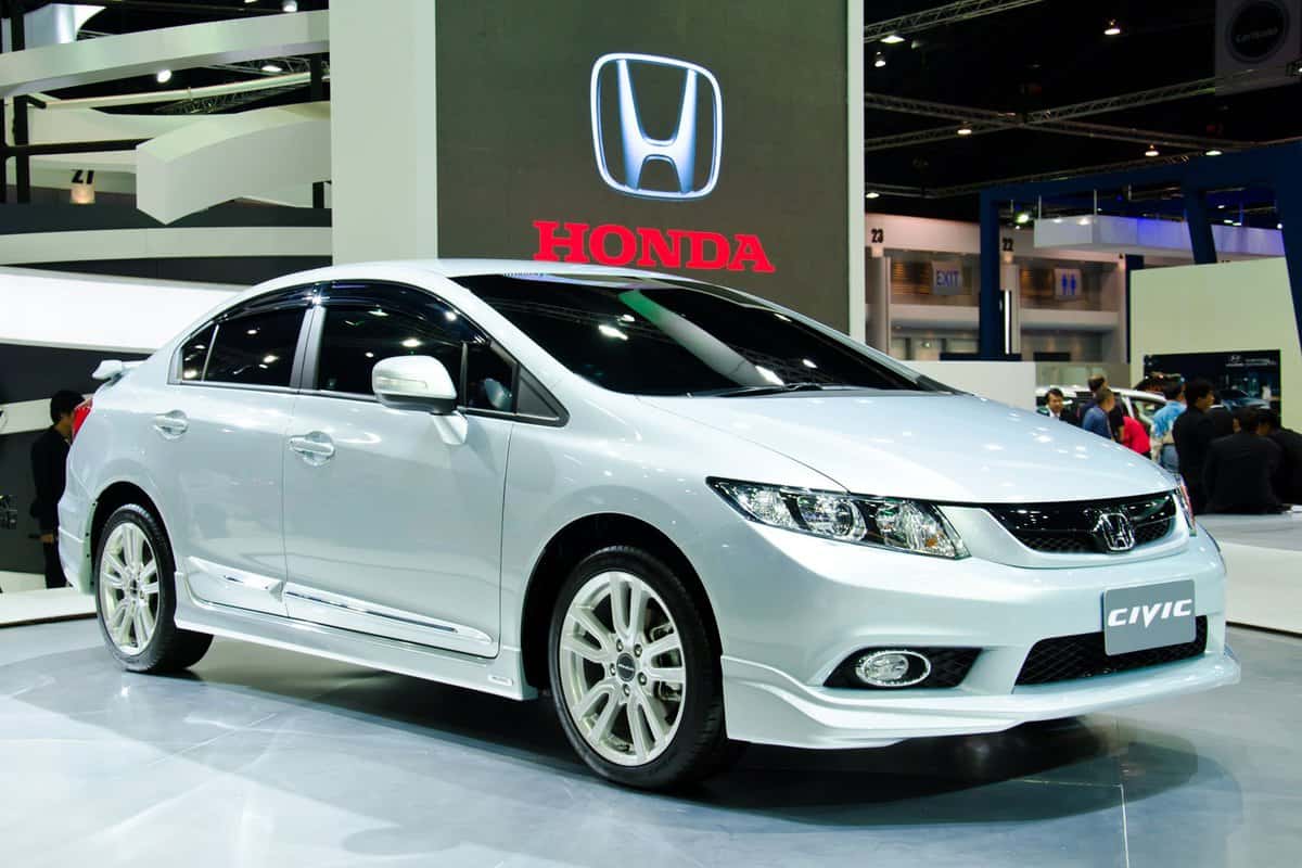  Honda Civic car on display at The 33th Bangkok International Motor Show