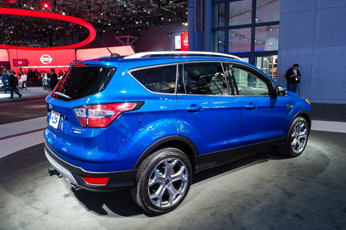 Ford Escape Titanium on display during the New York International Auto Show at the Jacob Javits Center