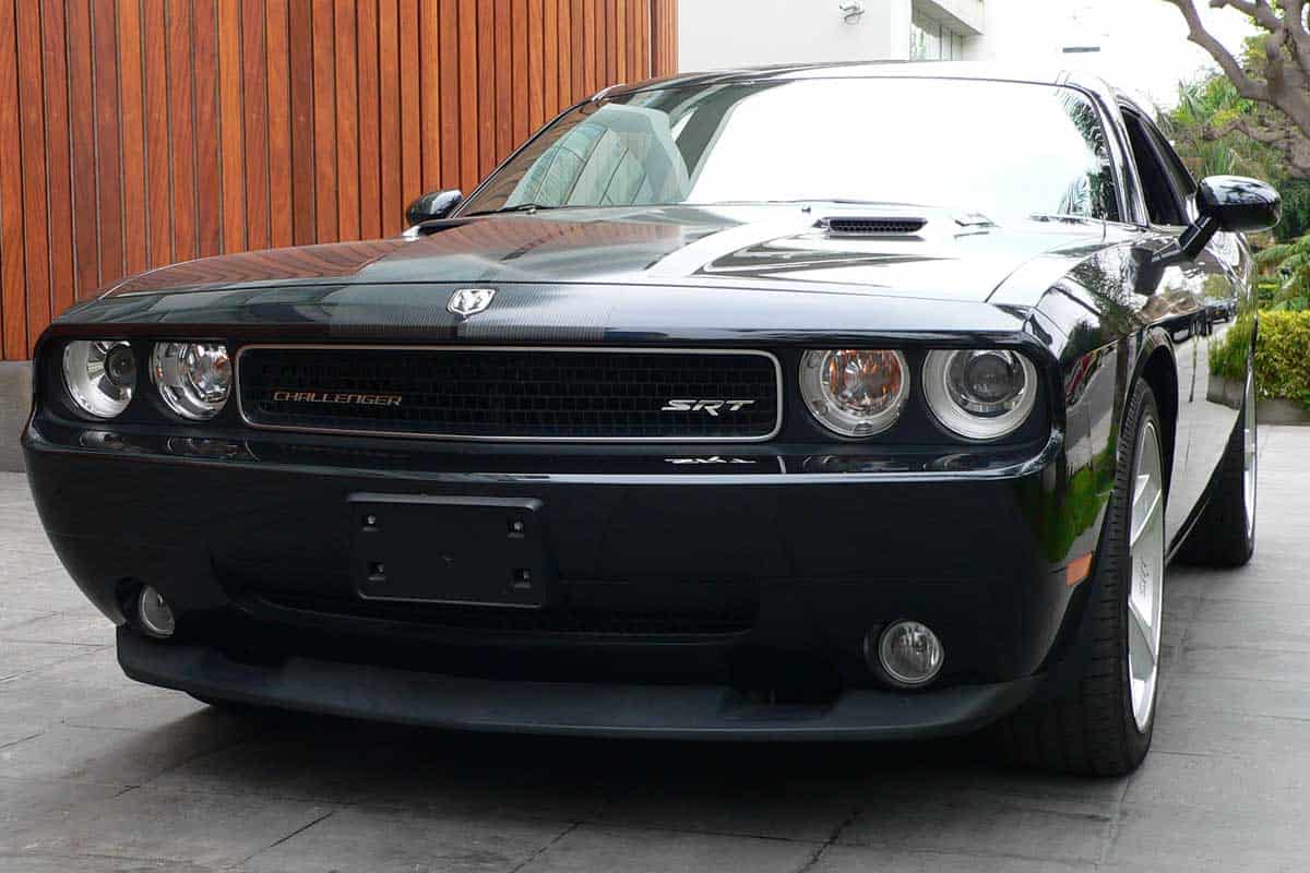 Gray Dodge Challenger SRT8 HEMI 6.1. V8 engine, What Is A Pony Car? [Inc. Examples]