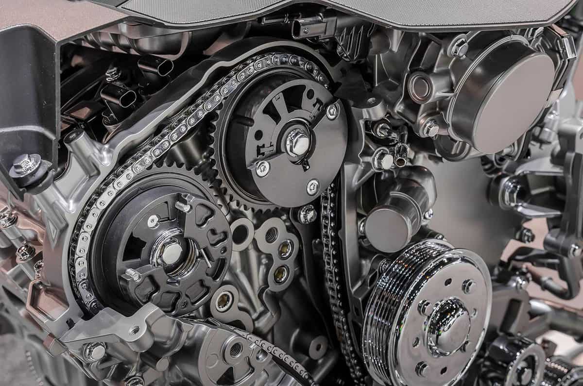 Inside view of internal combustion engine