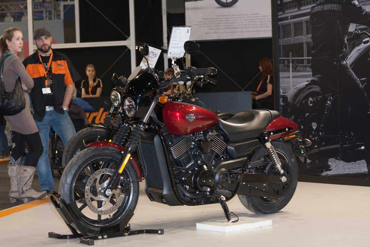 Motorcycle Harley Davidson Street 750 at International Fair for Motorcycles