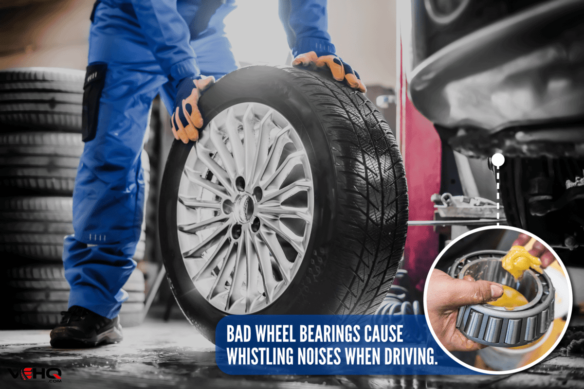 car mechanic working garage changing wheel, Whistle-Noise-When-Driving-And-Turning-What’s-Causing-It