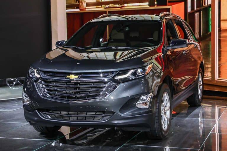 Chevrolet Equinox is seen on display during an auto show, Does Chevy Equinox Have Leather Seats?