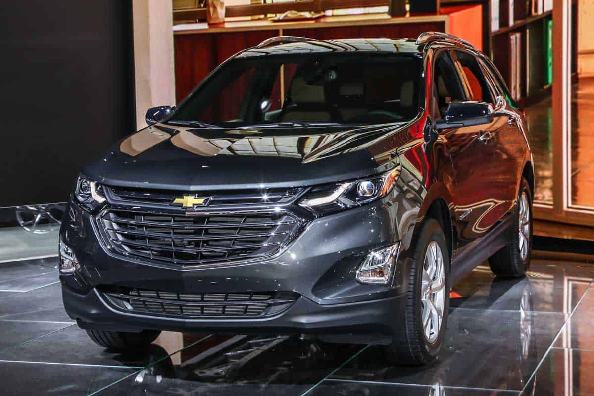 Chevrolet Equinox is seen on display during an auto show, Does Chevy Equinox Have Leather Seats?