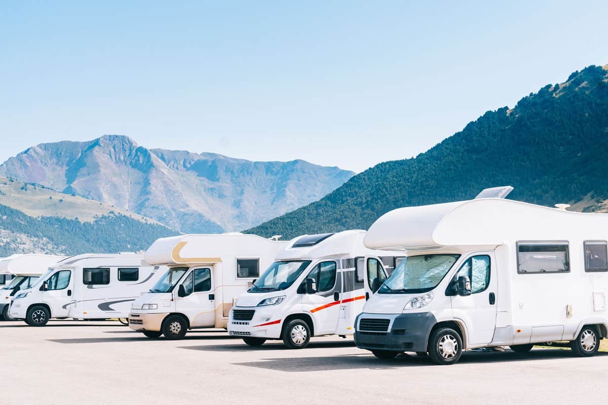 rv parking mountain vacations caravans parked