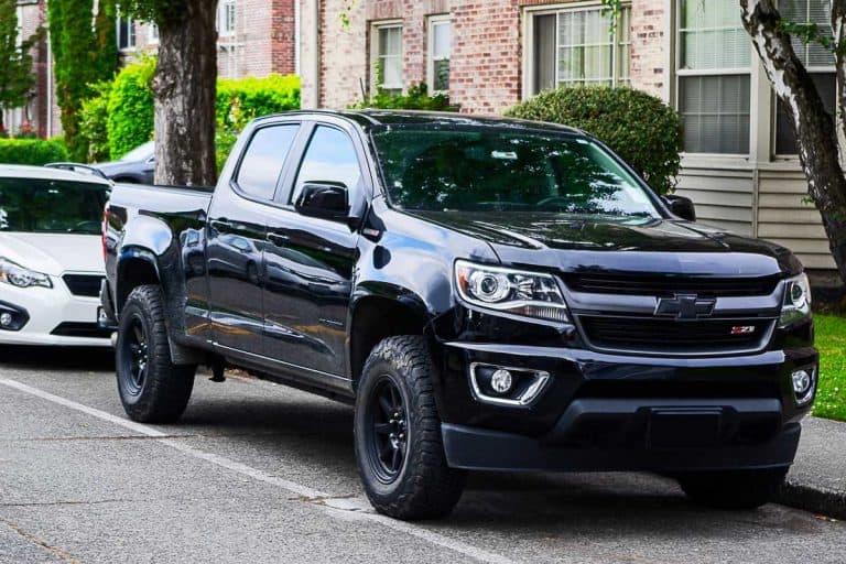 A black Chevrolet Silverado Z71 parked in a road in Madison Park, Seattle, USA , Is the Chevy Silverado a 4x4 Truck?