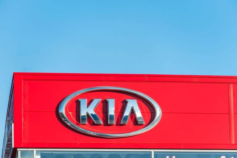 A huge Kia logo outside a Kia dealership, Does The Kia Telluride Have Heated Seats?