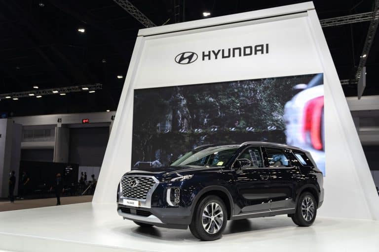 Hyundai Palisade Exclusive SUV with beautiful exhibition design boot show on display in 42th Bangkok International Motor Show , Does The Hyundai Palisade Have Cooled Seats?