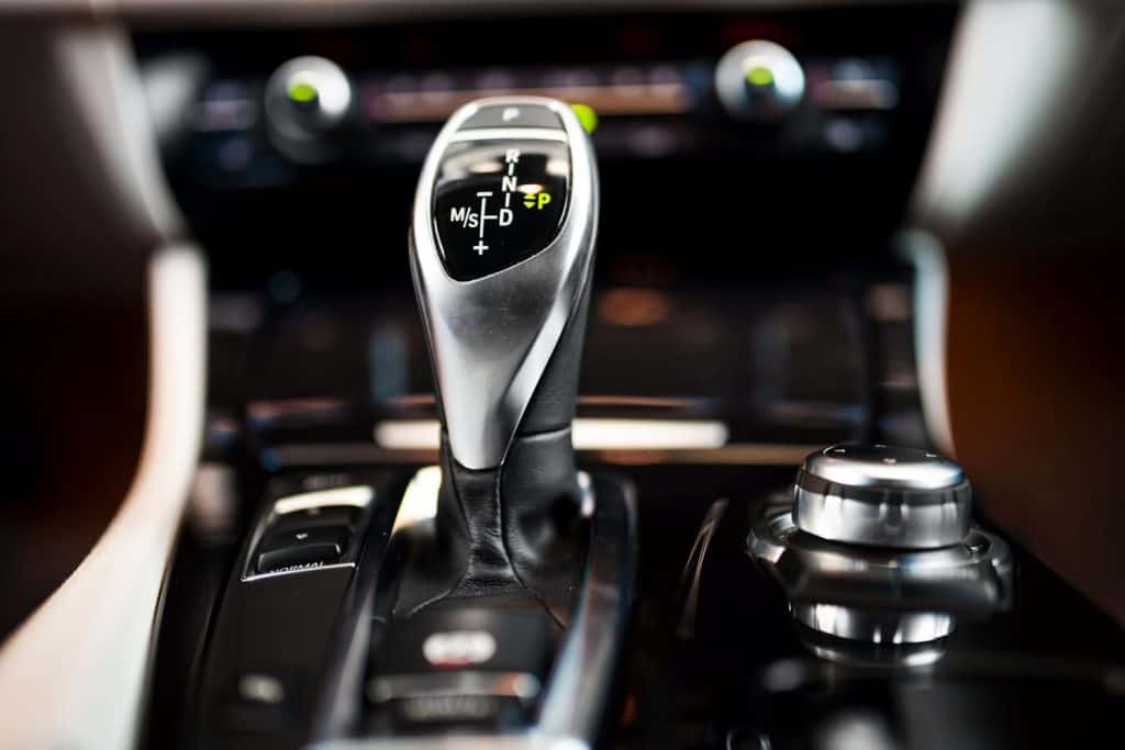 A cool automatic shifter with an on board display