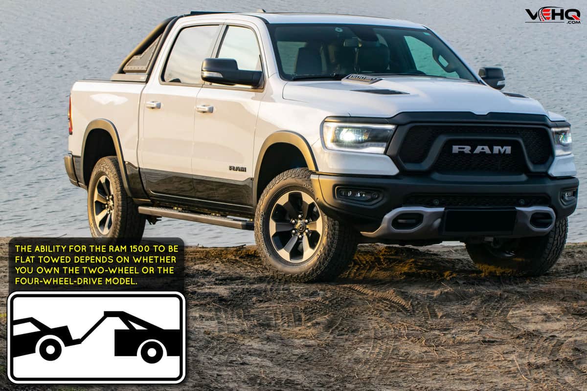 RAM 1500 pick-up on unmade road, Can-You-Flat-Tow-A-Ram-1500