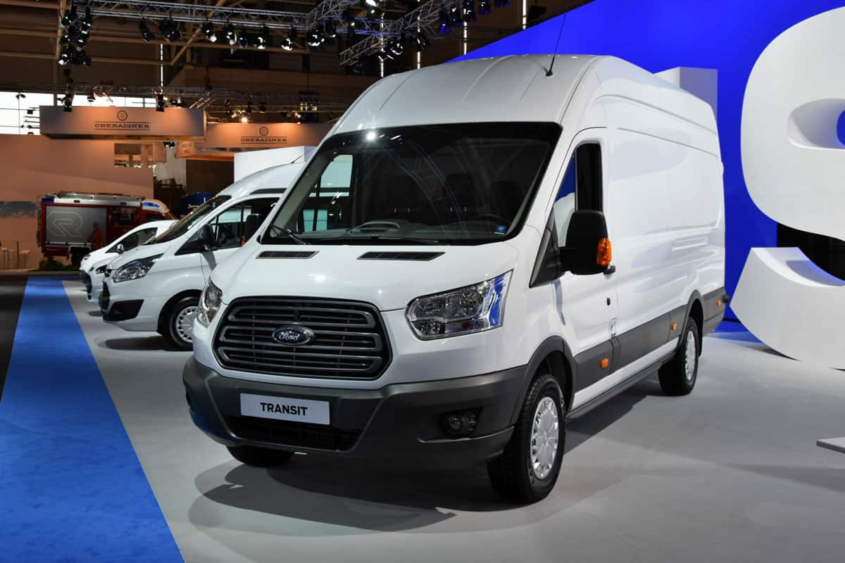Ford commercial vehicles on the motor show