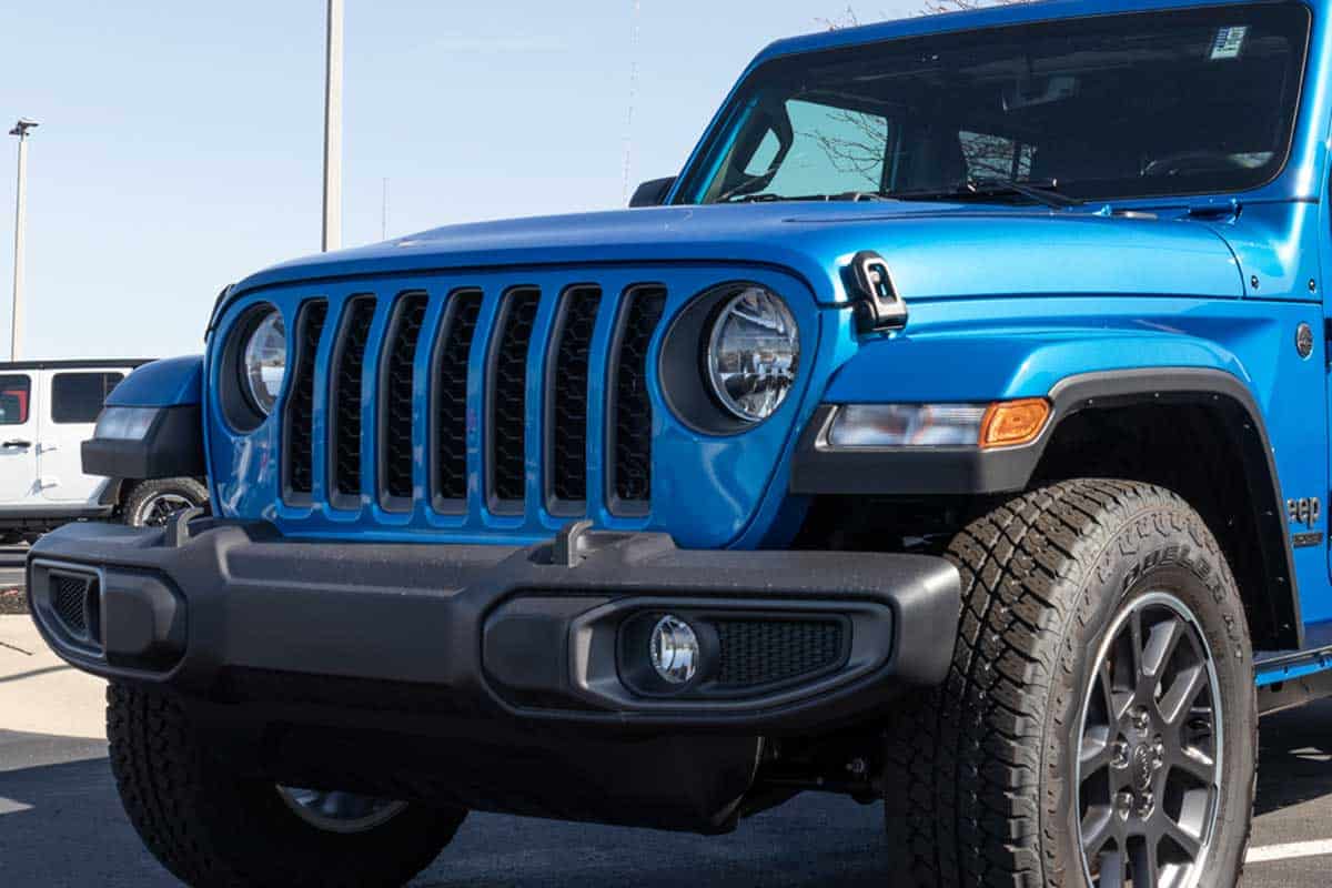 Jeep Gladiator display at a dealership, Why Does My Jeep Keep Saying Perform Service?