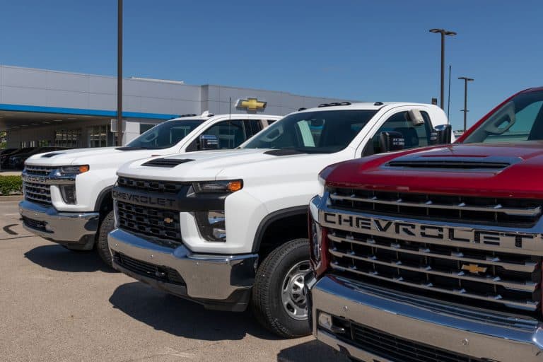 Three different trims of Chevrolet 3500 trucks in different colors, How Much Weight Can A Chevy 3500 Carry?