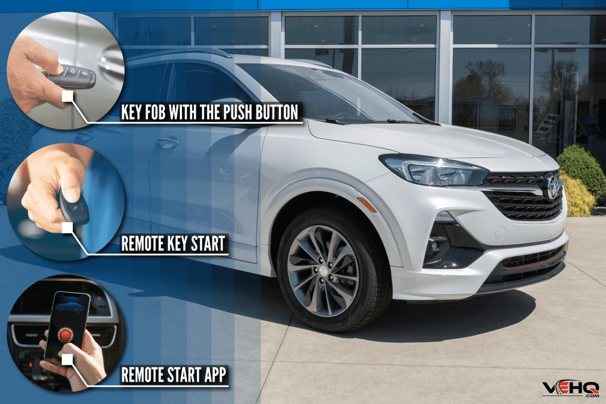 shiny glossy paint white metallic buick encore car vehicle cross over, How-To-Start-Buick-Encore-[With-Remote-Start-And-With-A-Key]