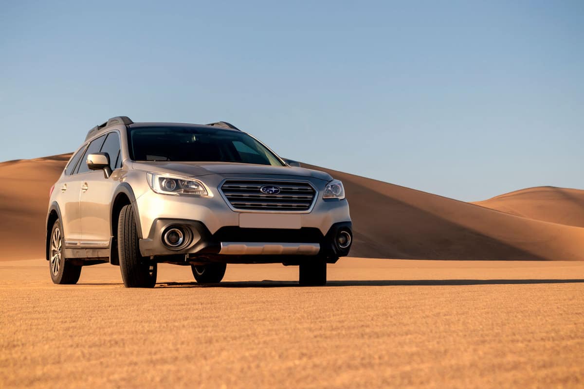 Subaru Outback standing in the middle of the Namib desert, How Big Is The Subaru Outback Cargo Area?