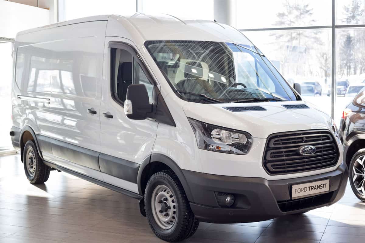 all new brand new ford transit white high roof