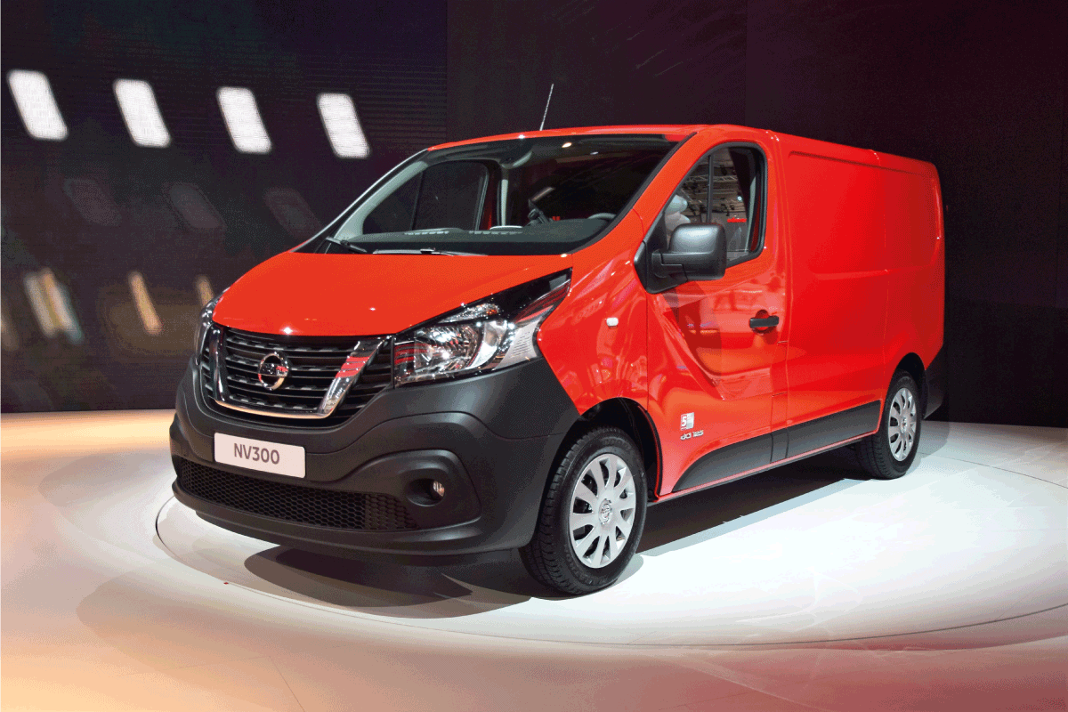 new light commercial vehicle Nissan NV300 on the motor show. Do Nissan NV Seats Recline Or Fold Down