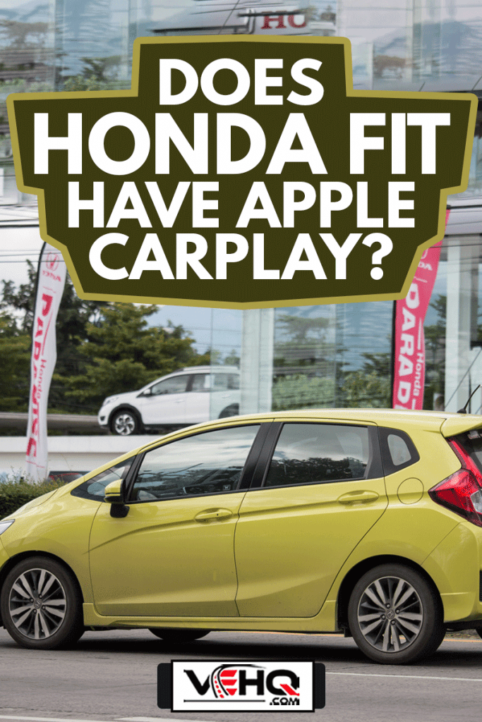 Private city Car Honda Jazz. Five door hatchback automobile, Does Honda Fit Have Apple Carplay?