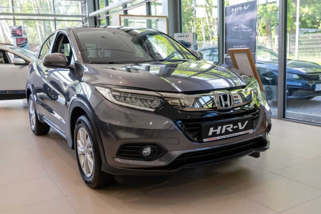 New model of Honda HR-V presented in the car showroom