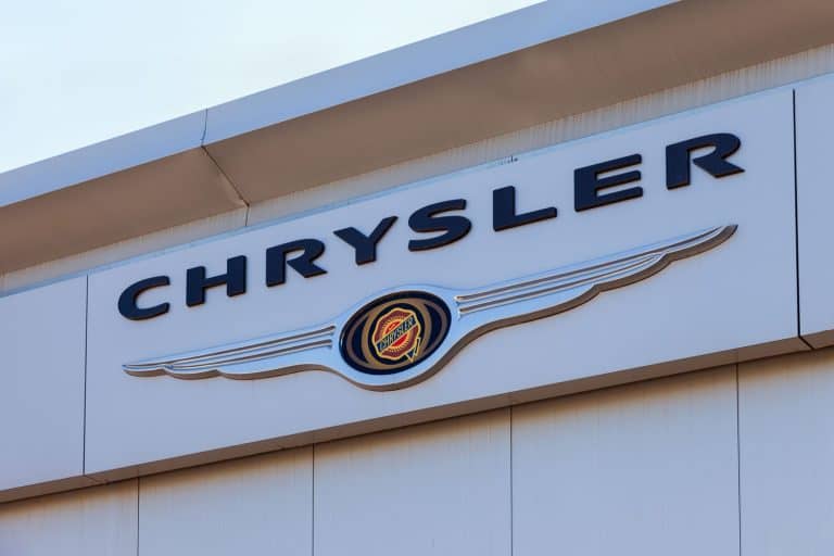The Chrysler logo on the front of the factory, How Long Is A Chrysler Voyager?
