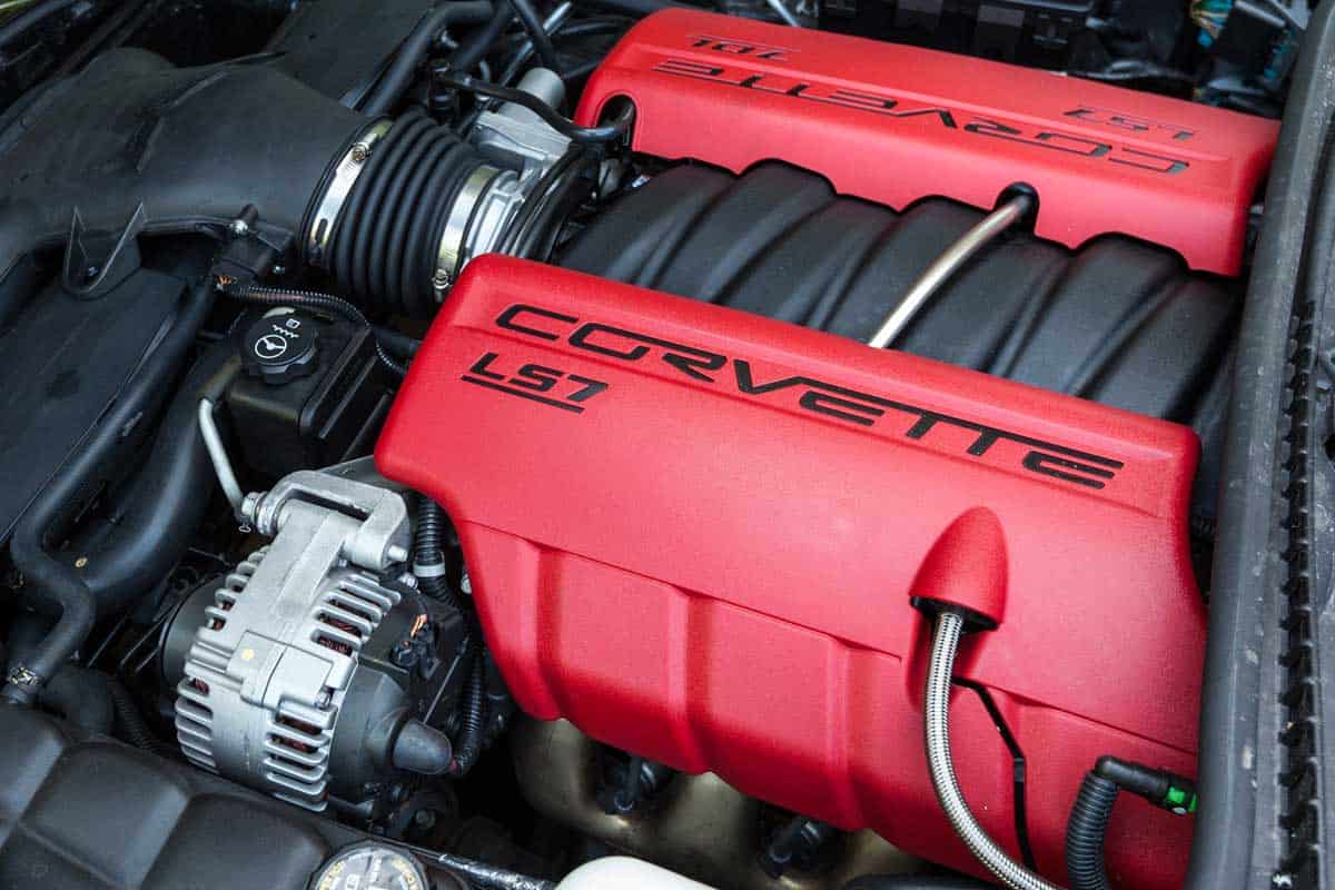 A close up shot of the engine from a Corvette Z06, What Color Should I Paint My Chevy Engine?