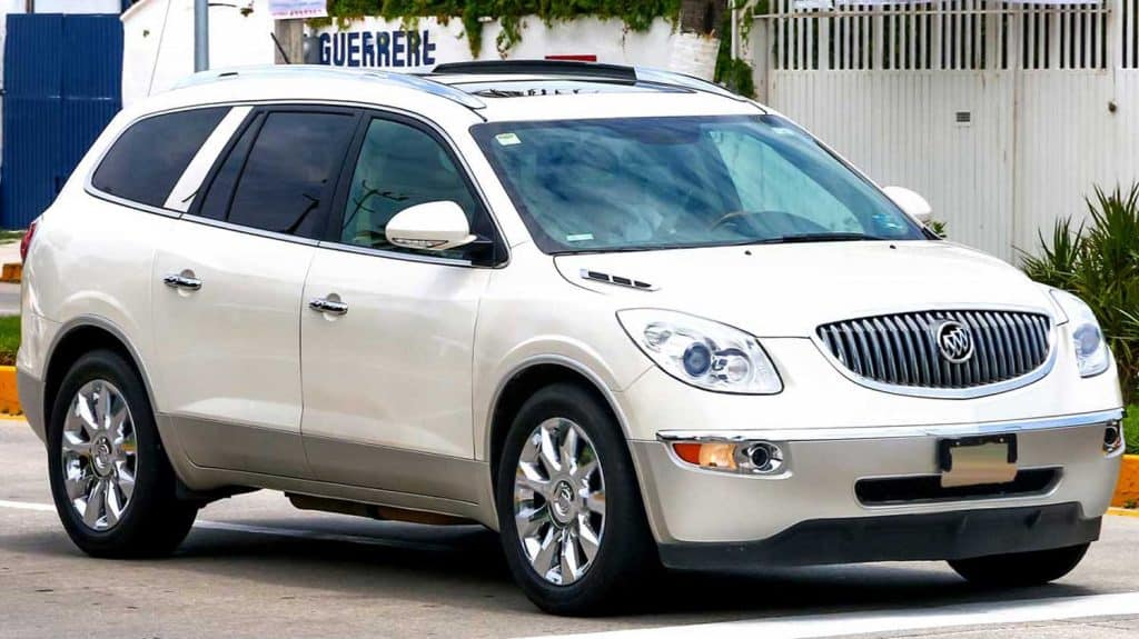 A motor car Buick Enclave in the city street