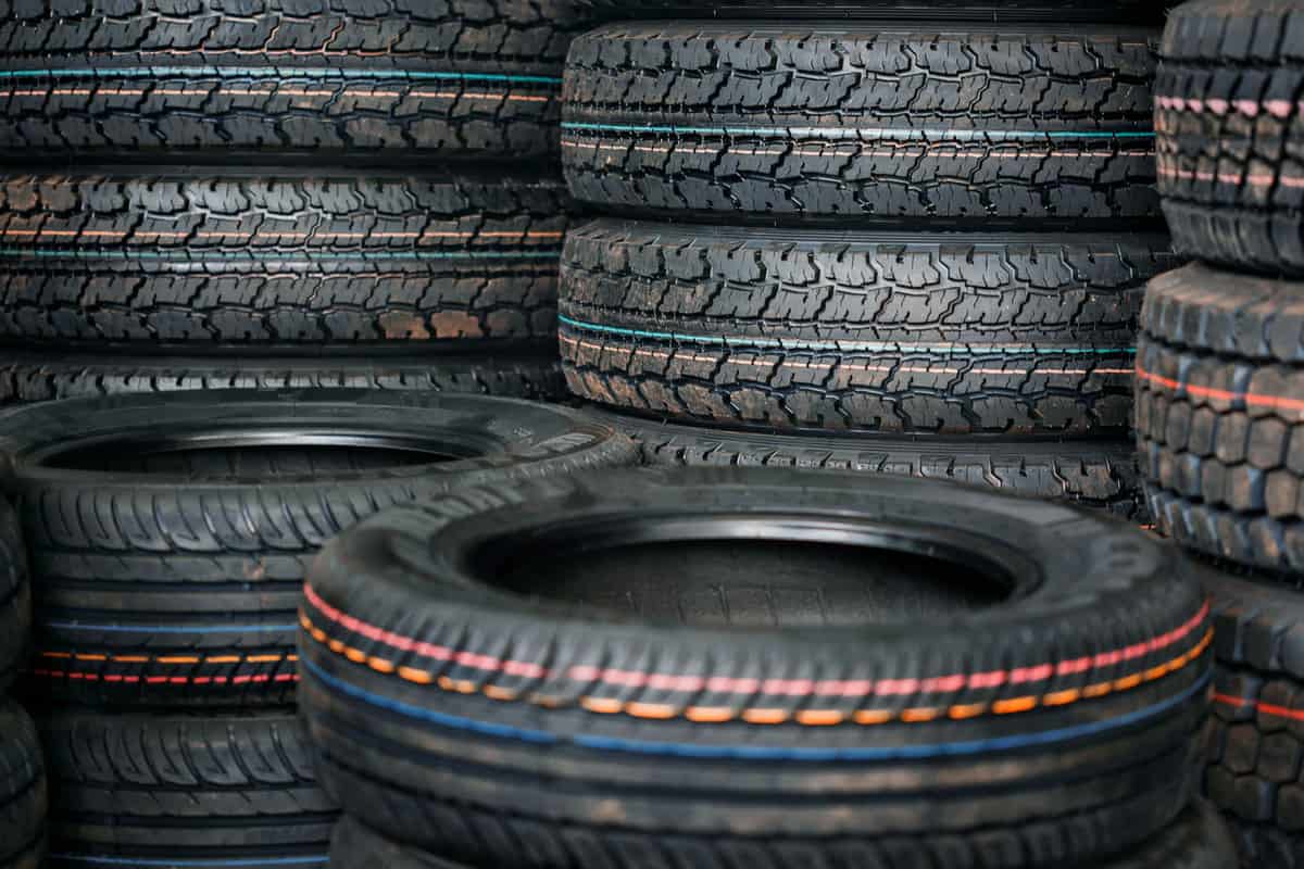 A stockpile of tires, Should You Deflate Tires For Storage?