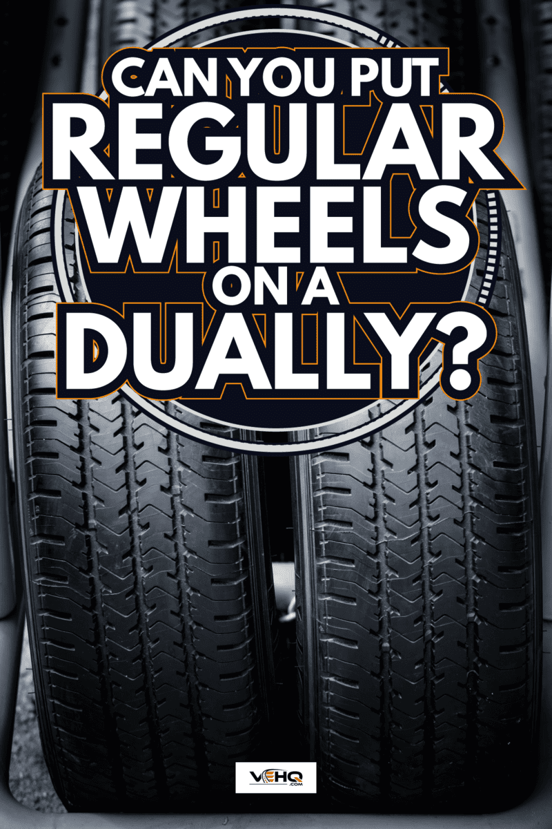 Clean Tyre, black new shiny car tire, twin tires of all terrain. Can You Put Regular Wheels On A Dually