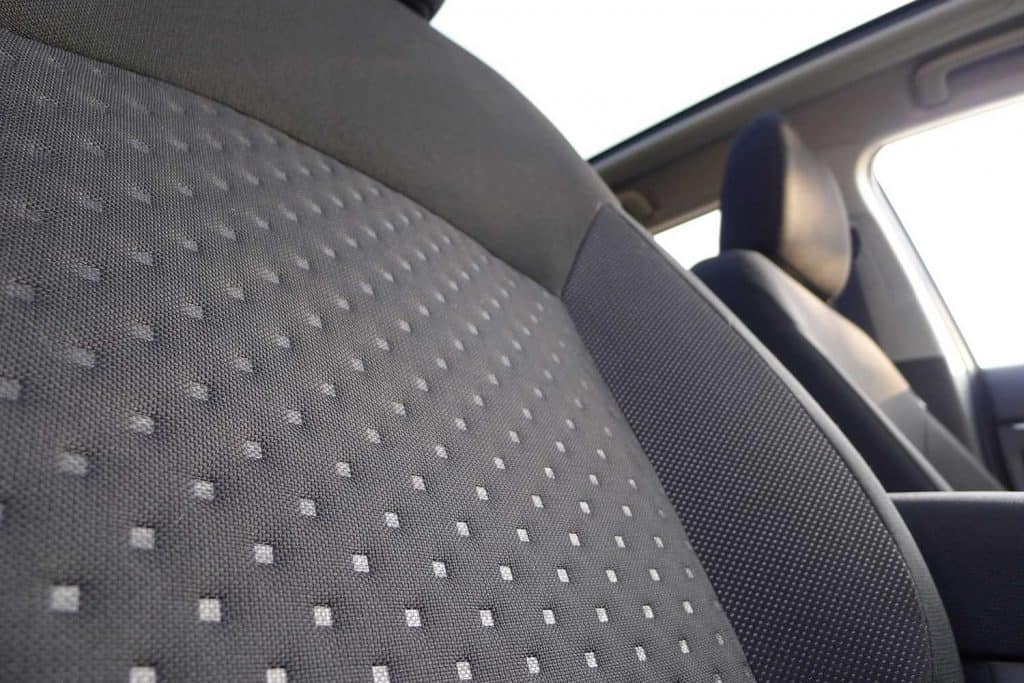 Close up of a modern car seat