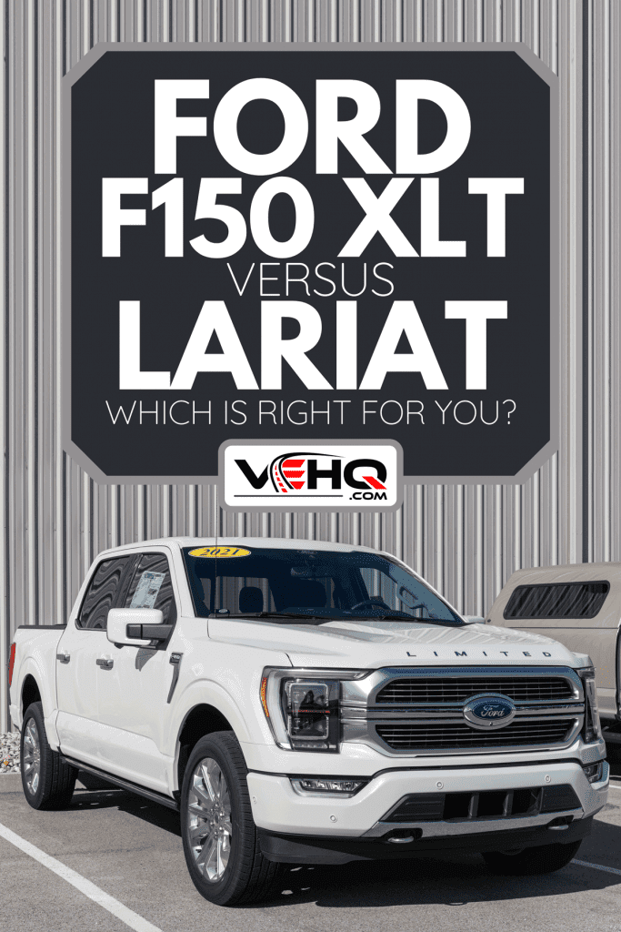 A Ford F-150 display at a dealership, Ford F150 XLT Vs Lariat: Which Is Right For You?