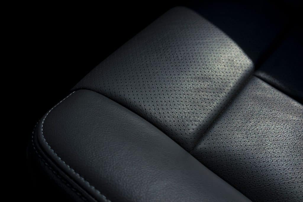 Leather lining of a car seats