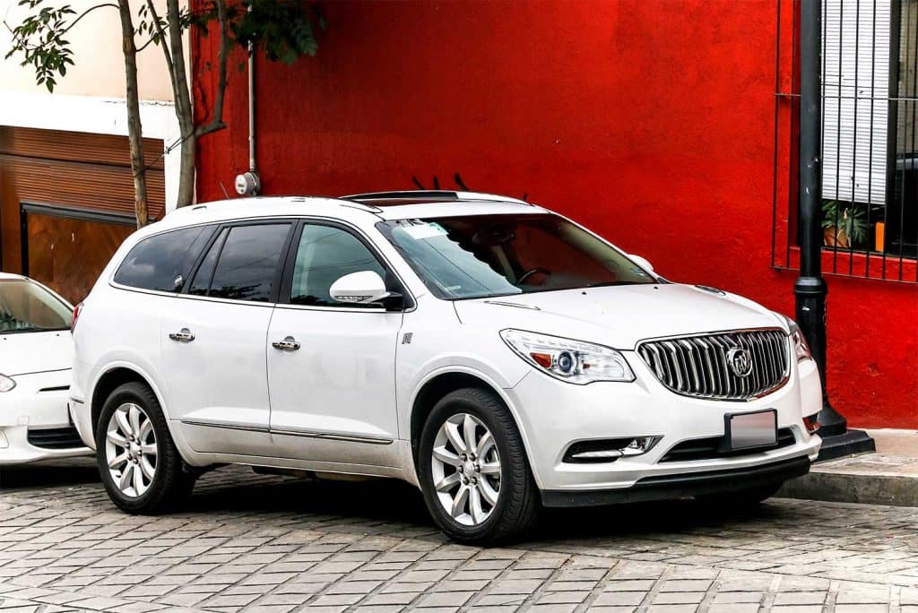 Motor car Buick Enclave in the city street