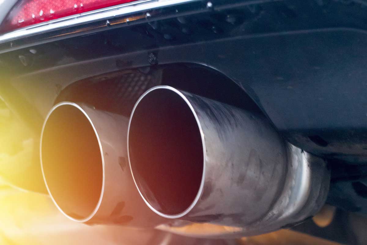 Powerful car with exhaust pipe, Can You Paint Exhaust Pipes? [And How To]