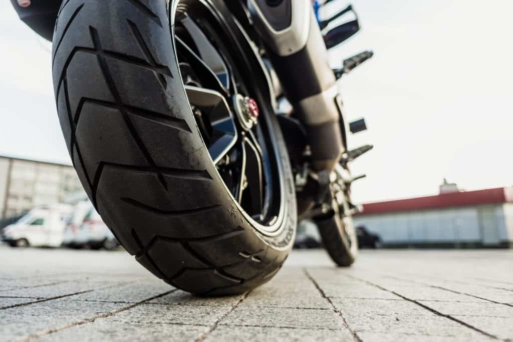 Rear wheel of motorcycle