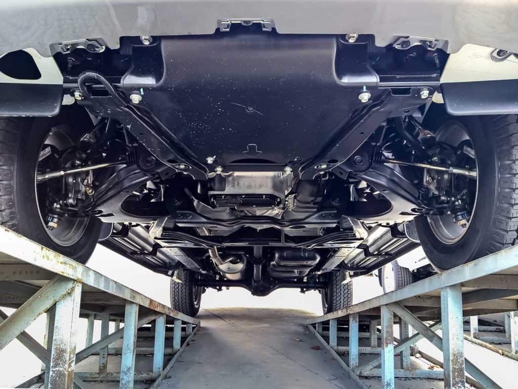 Suspension chassis of pickup truck