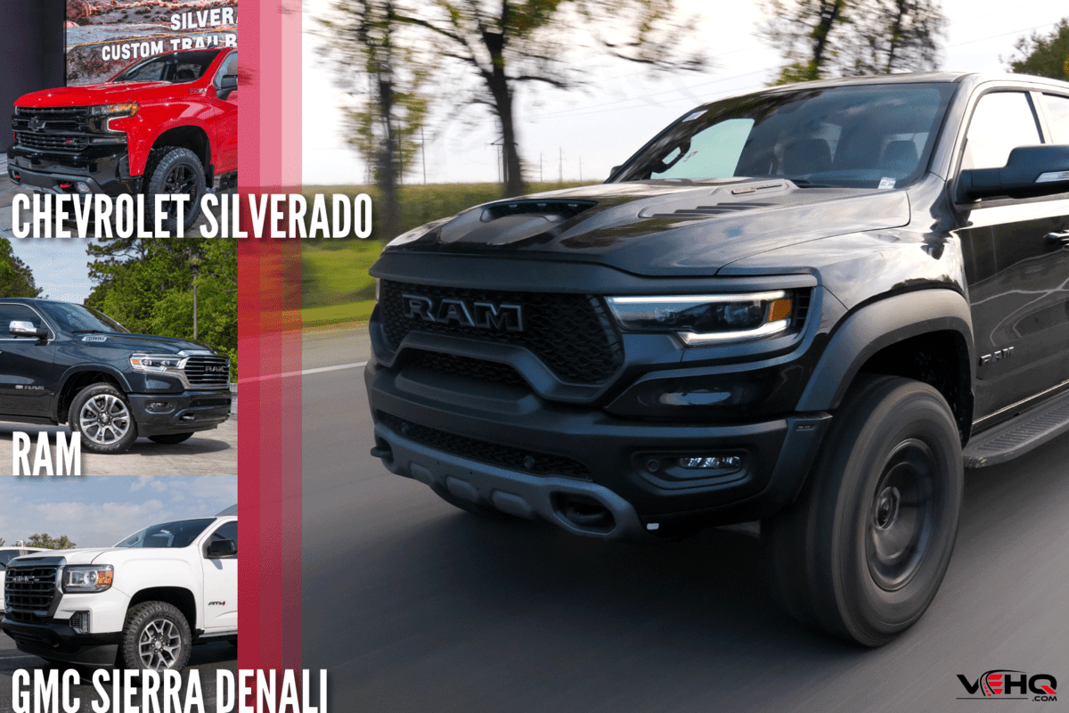black dodge ram action on the road, What-Pickup-Trucks-Have-A-6X5-5-Bolt-Pattern