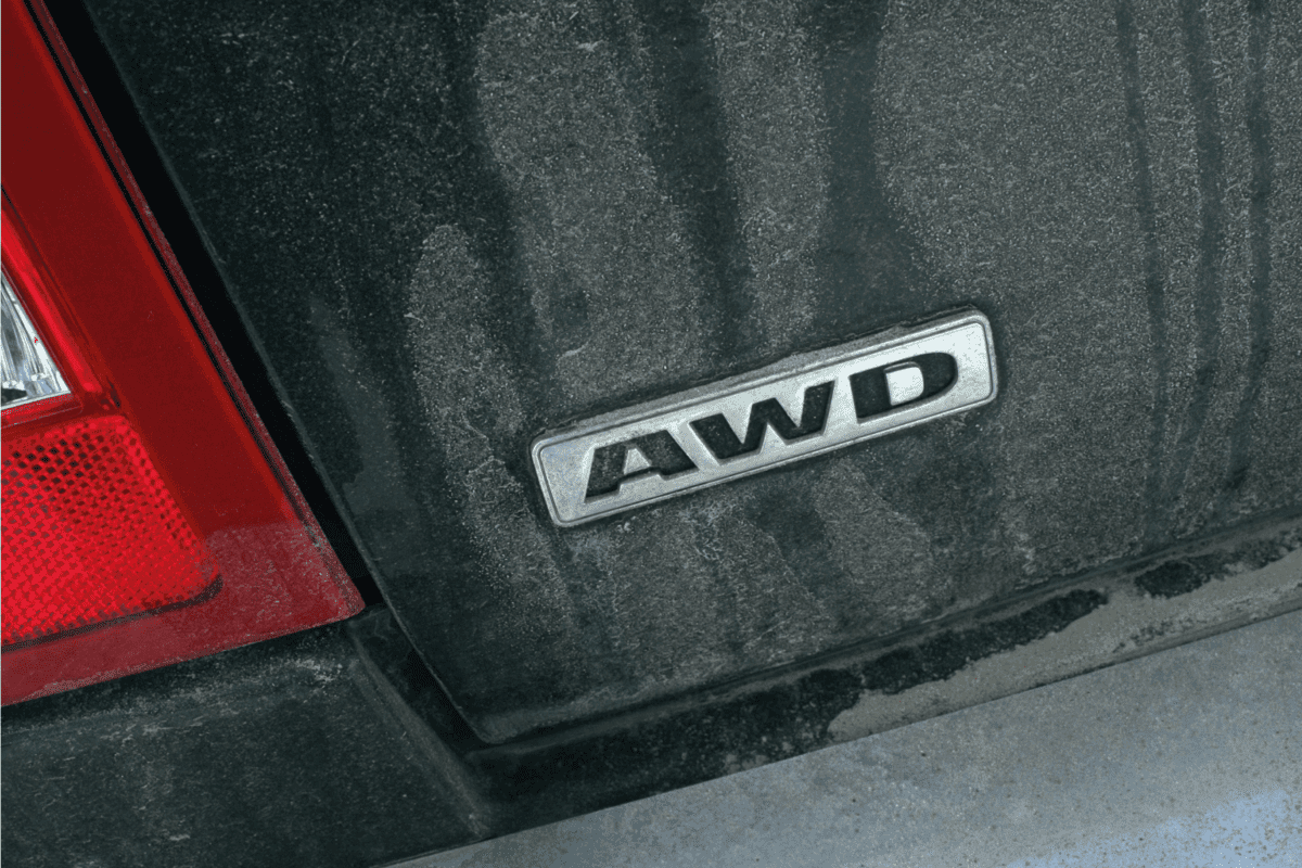 dirty awd car with mud markings all over