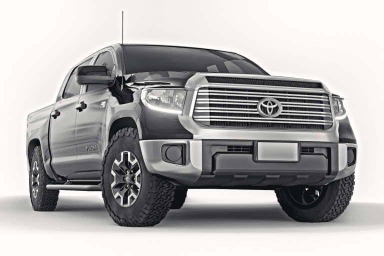 studio shot of gray Toyota Tundra front photo. Can A Toyota Tundra Plow Snow