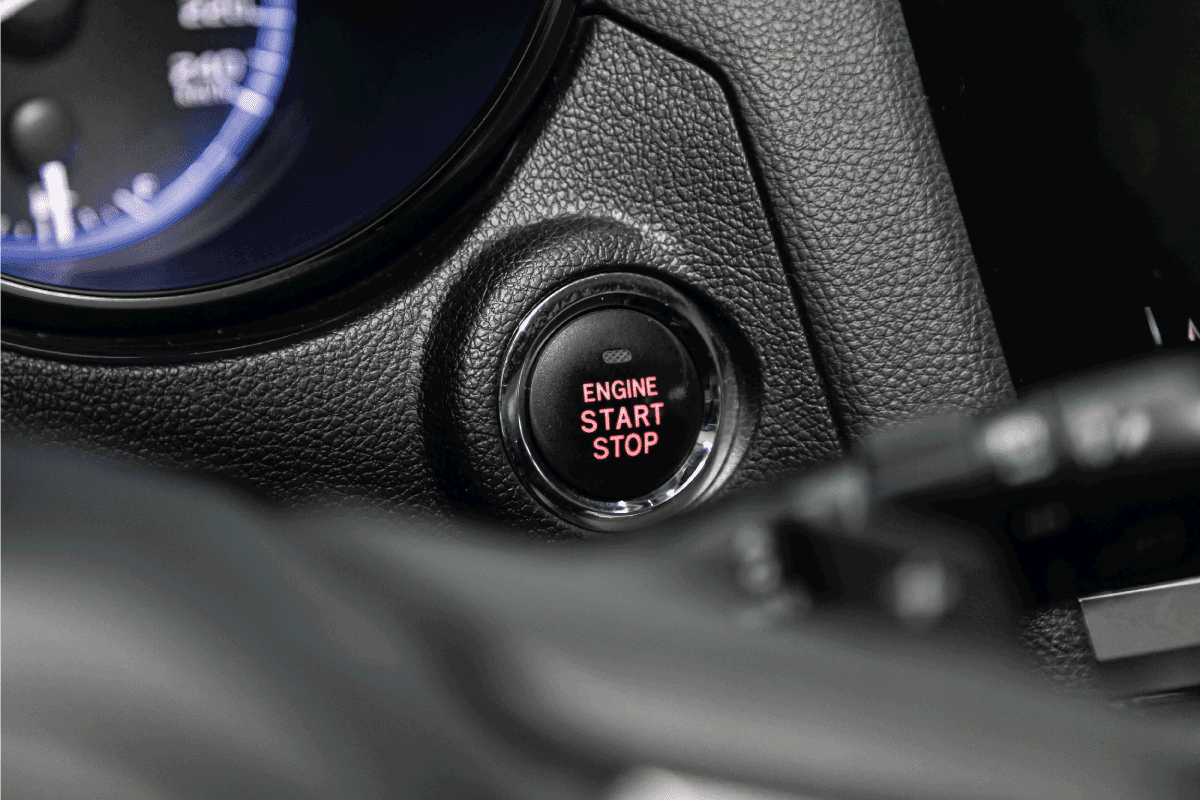 Detail on a black start stop engine button in a car dashboard. Engine Not Turning Over—What Could Be The Problem