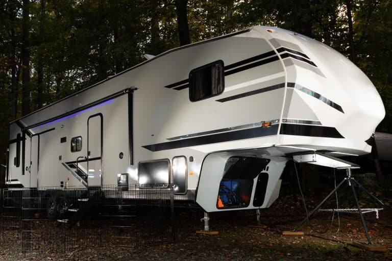 Fifth wheel trailer that is a toy hauler camping, Can You Put A Car In A Toy Hauler?