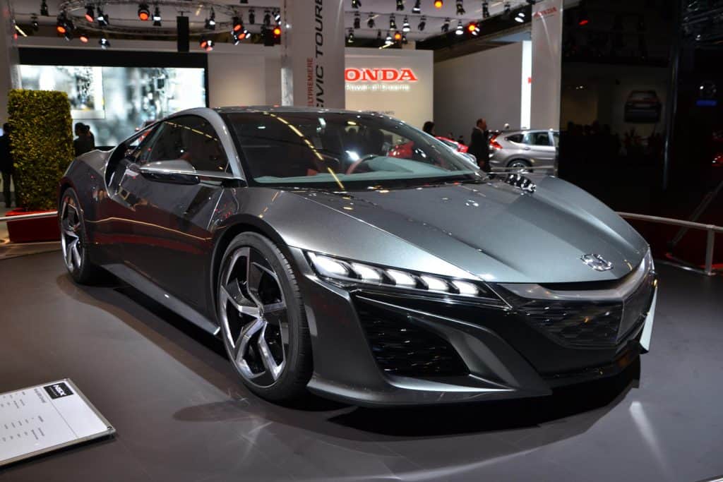 First presentation of a new generation Honda NSX Concept on the motor show. 