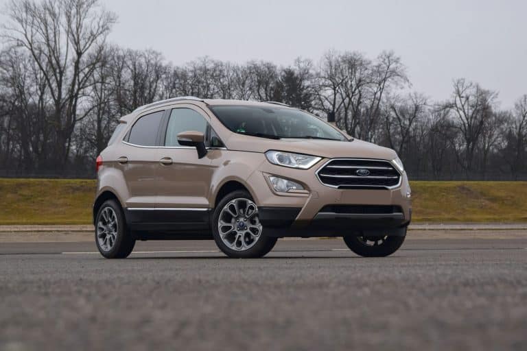 Ford EcoSport on a parking. This model is the smallest sport utility vehicle from Ford on the European market, Can A Ford Ecosport Tow A Travel Trailer?