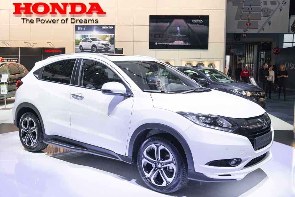 Honda HR-V crossover SUV on display